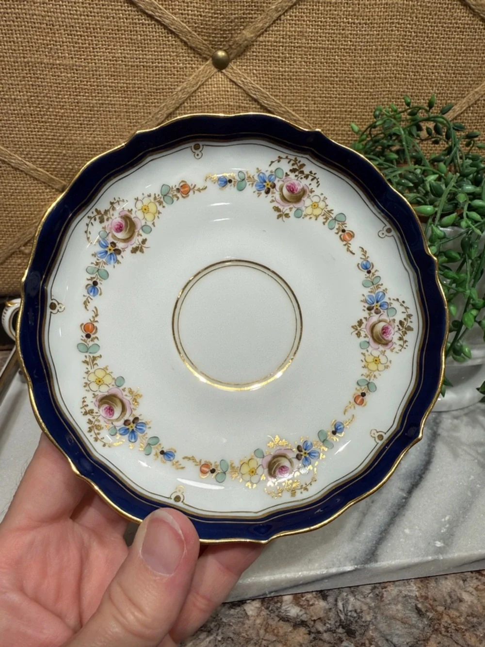 Vintage Meissen cup and saucer
